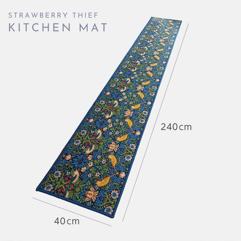 キッチンマット モリスいちご泥棒 240cm.|s6
